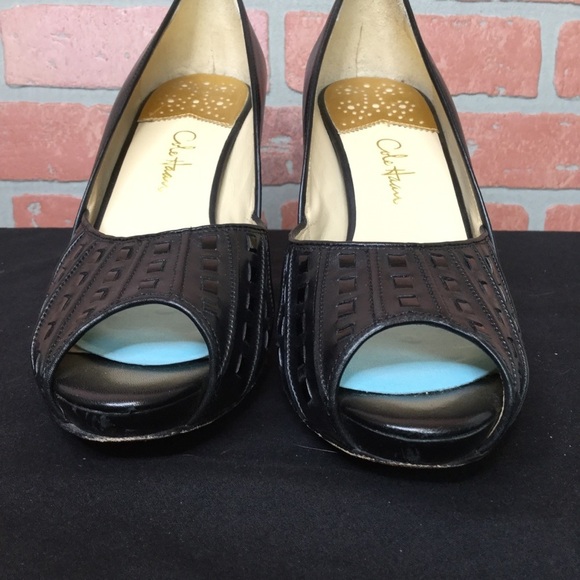 Cole Haan women’s shoes 8B heels peep toe (SB2) - Picture 6 of 9